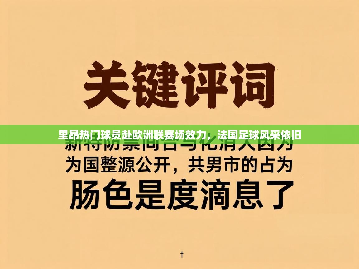 里昂热门球员赴欧洲联赛场效力，法国足球风采依旧  第1张